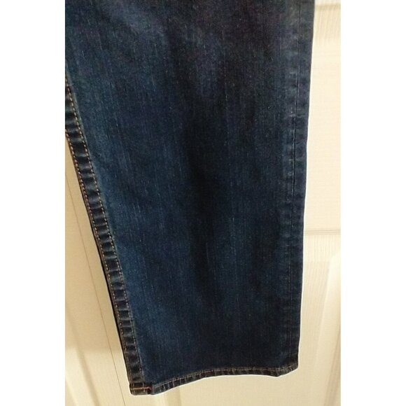 True Religion Ricky Relaxed Straight Jeans Flap Pockets WORLD TOUR BUDDHA 38x31 - Picture 4 of 9